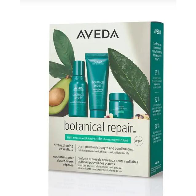 Aveda Botanical Repair Rich Strengthening Set Shampoo Conditioner Masque 3X Box