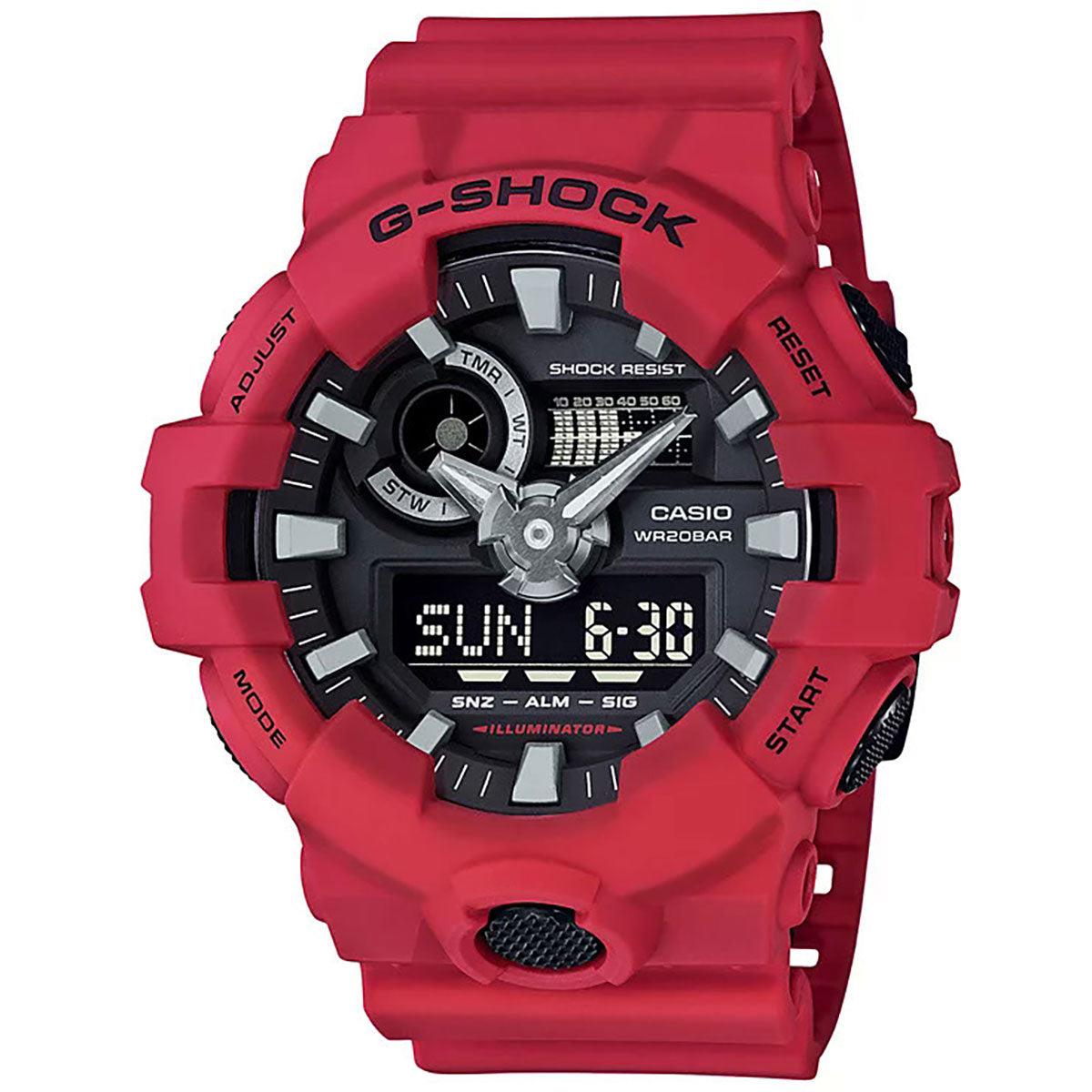 G-shock By Casio Men`s Digital GA700-4ACR Japan-automatic Resin Watch Red