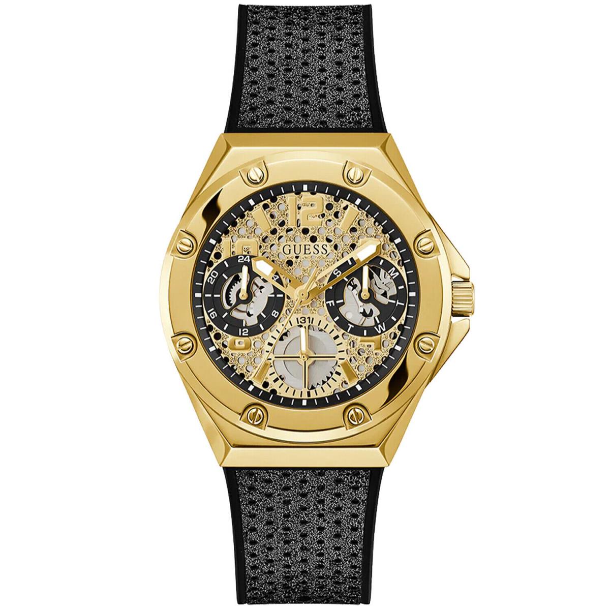 Guess Women`s Sport Continental Gold Dial Watch - GW0620L2