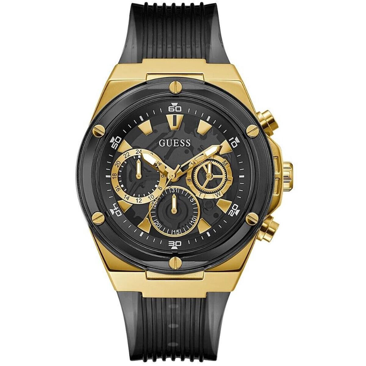 Guess Men`s Classic Black Dial Watch - GW0425G1