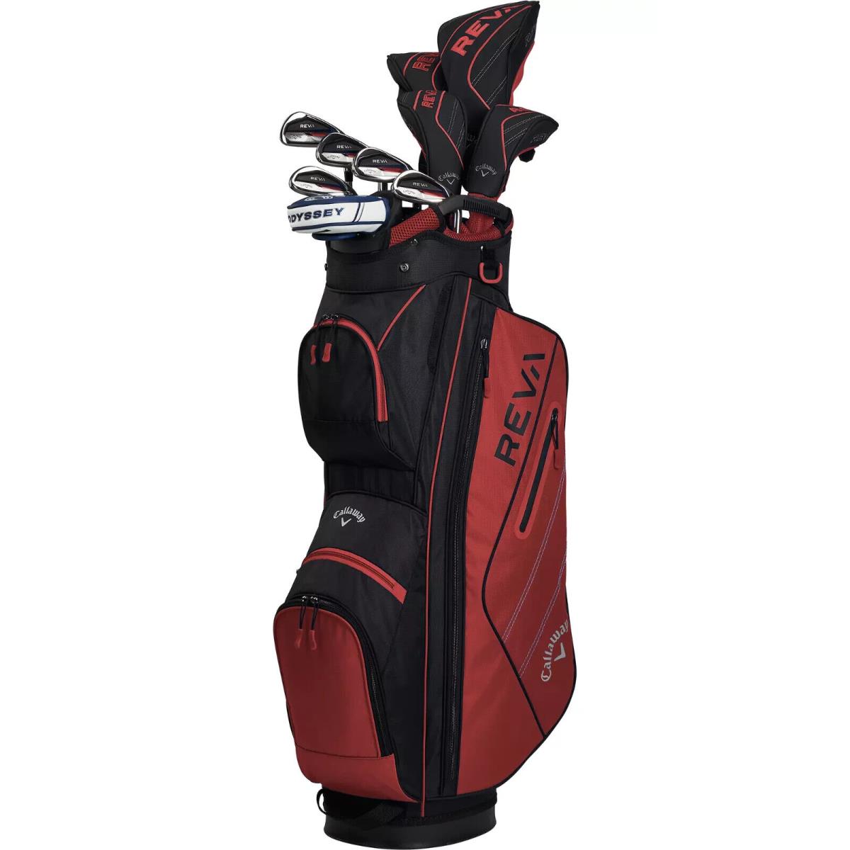 Callaway Reva 11-Piece Women`s Golf Premium Package Set - Red - Red