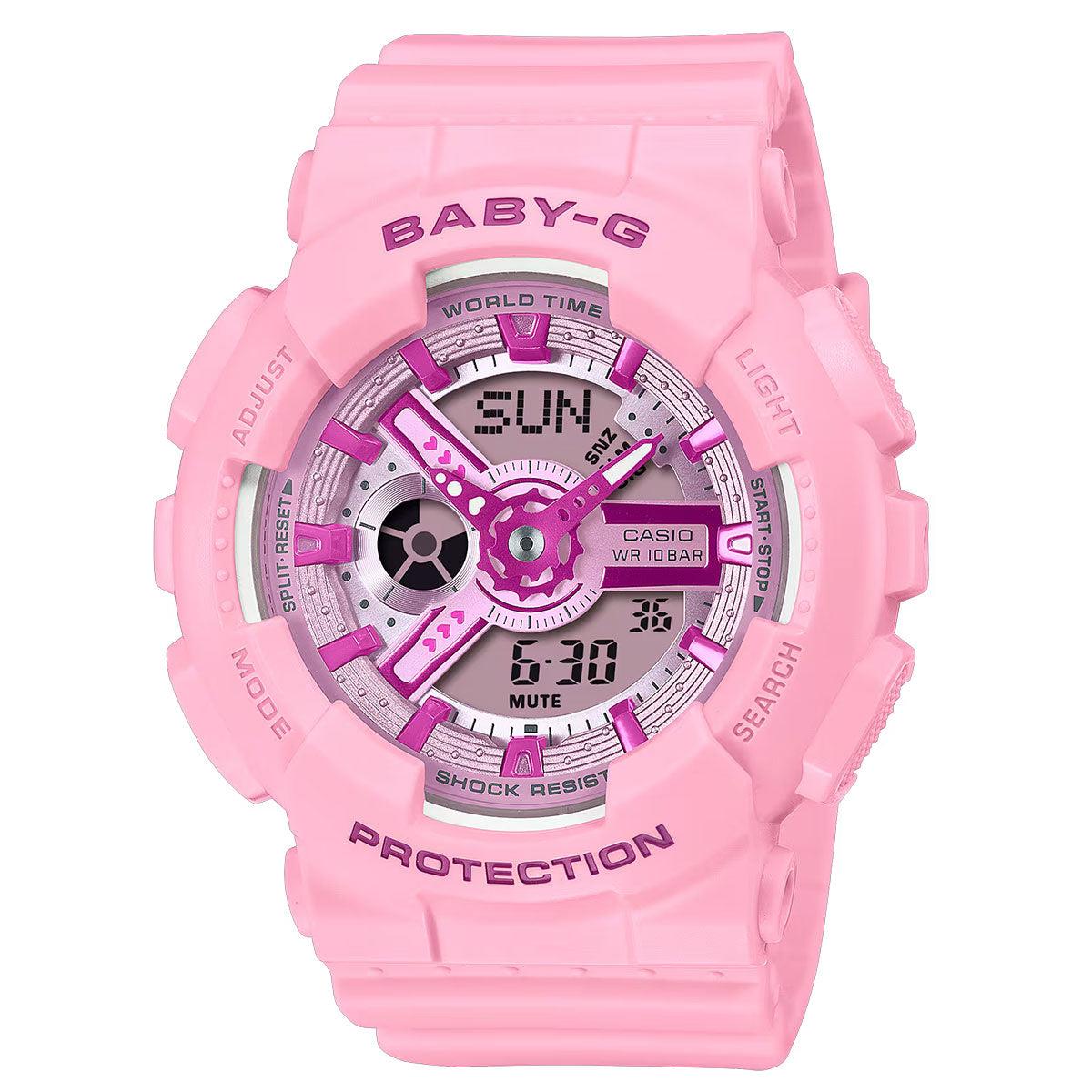 Baby-g By Casio Women`s BA110YK-4A Pink Analog-digital Watch