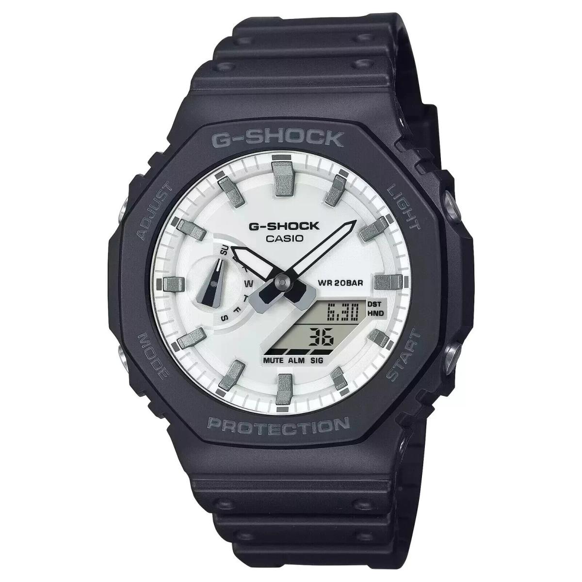 G-shock GA2100WD-1A High Contrast Black and White Casioak Ana-digital Watch