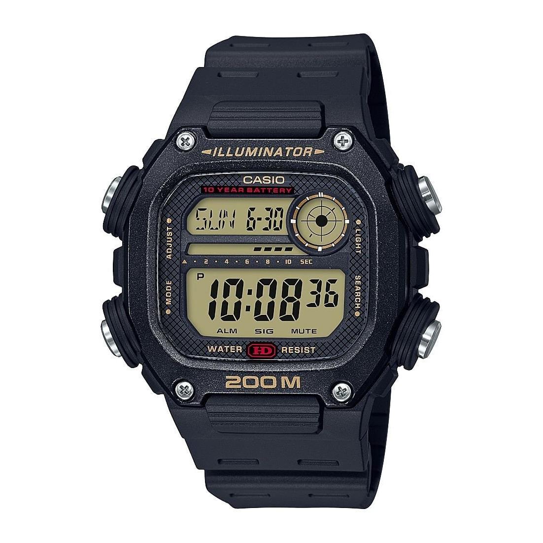 Casio Men`s Multi Alarm Chrono Digital Black Watch