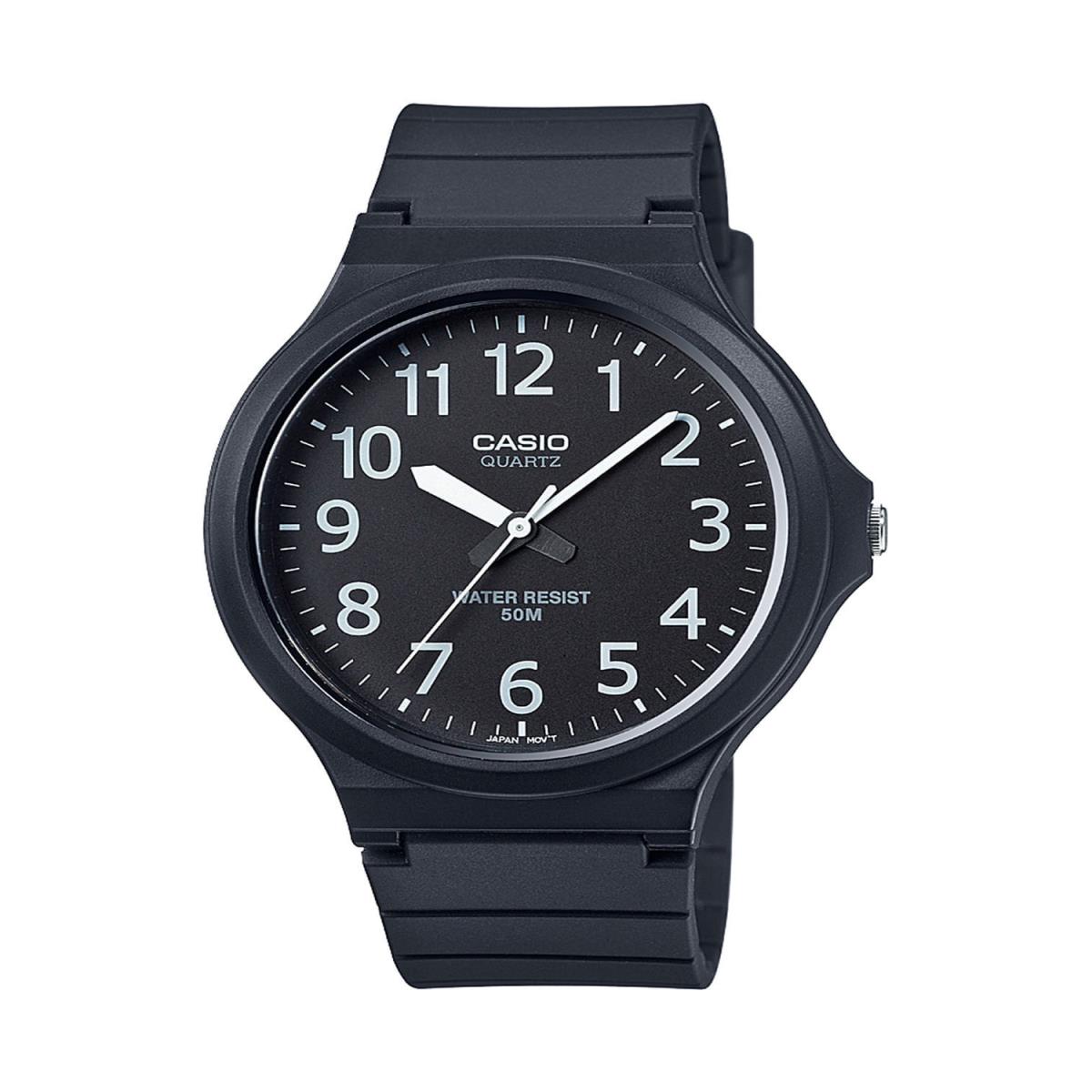 Casio Men`s `easy To Read` Quartz Black Casual Watch Model: MW240-1BV