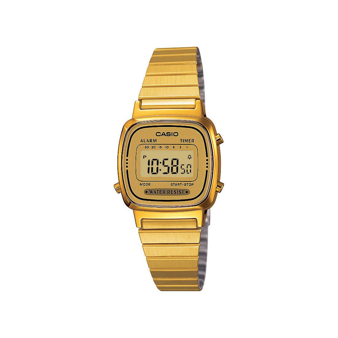 Casio Women`s Gold Stainless Steel Digital Watch