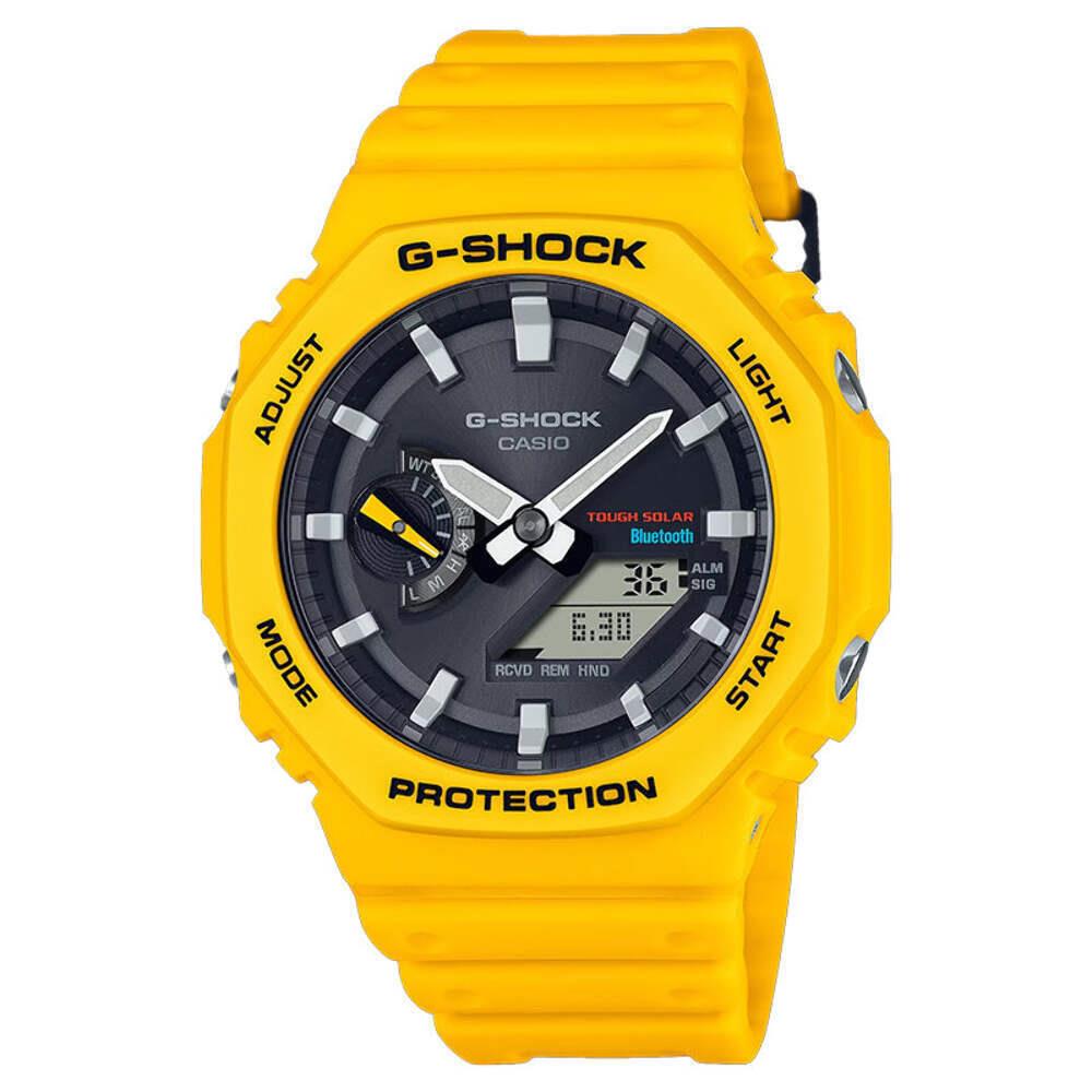 Casio G-shock GA-B2100C-9A Casioak Yellow Solar Bluetooth A/d Watch