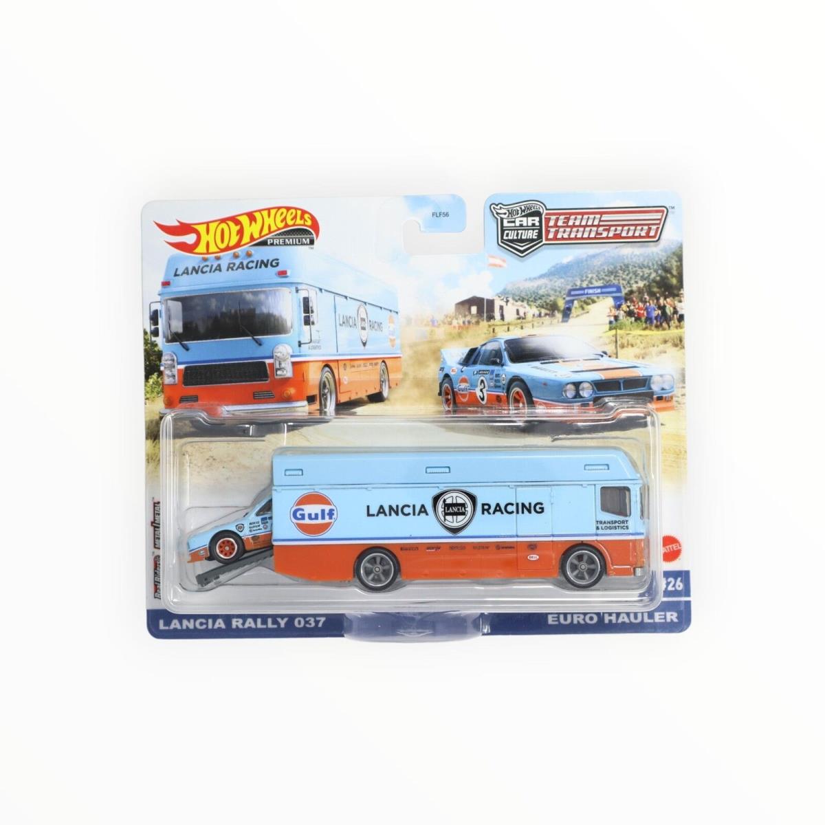 Hot Wheels Lancia Rally 037 / Euro Hauler - 2021 Car Culture: Team Transport A