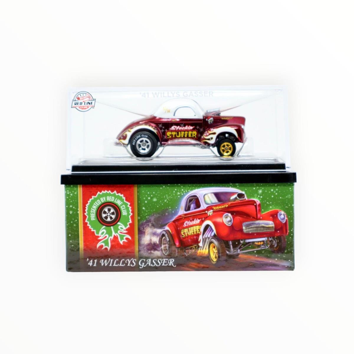 Hot Wheels `41 Willys Gasser Holiday Car - 2022 Rlc A