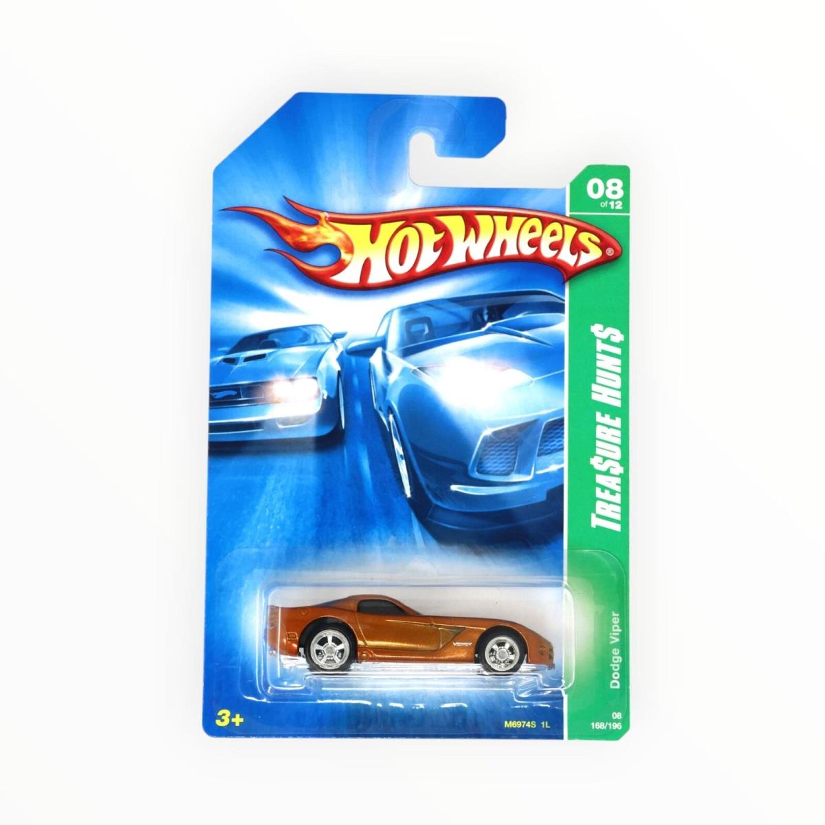 Hot Wheels `06 Dodge Viper 168/196 - Super Treasure Hunt - 2008 Mainline A