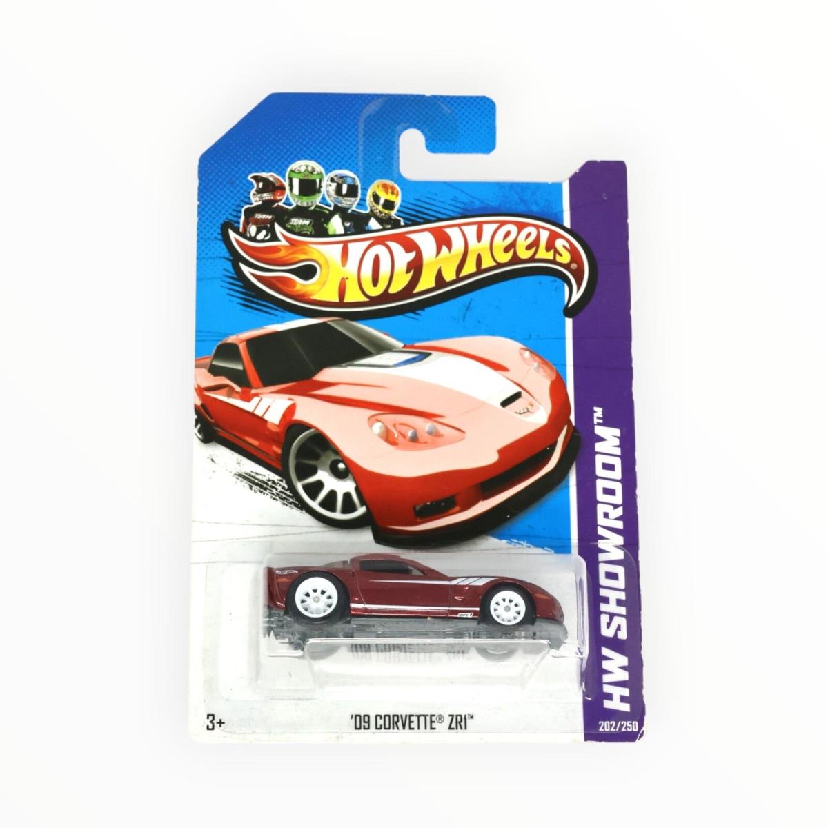 Hot Wheels `09 Corvette ZR1 202/250 - Super Treasure Hunt - 2013 Mainline A