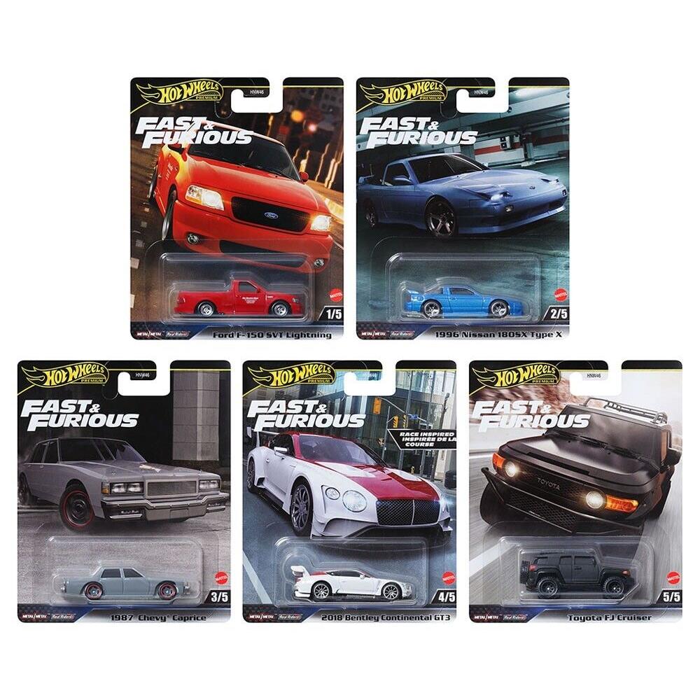 2024 Hot Wheels Premium Fast Furious H Case Set of 5 Cars HNW46-956H In Hand