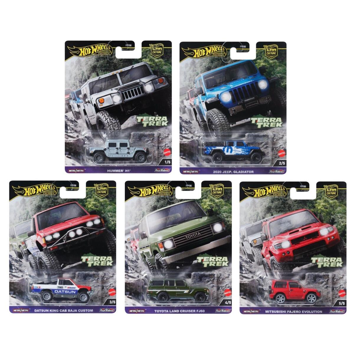 Hot Wheels Premium Car Culture 2024 - Terra Trek - 961C Set of 5