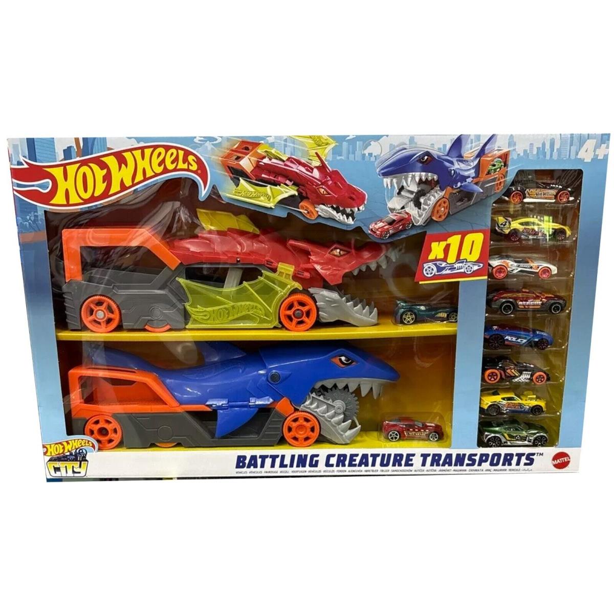 Hot Wheels City Battling Creature Transports Set