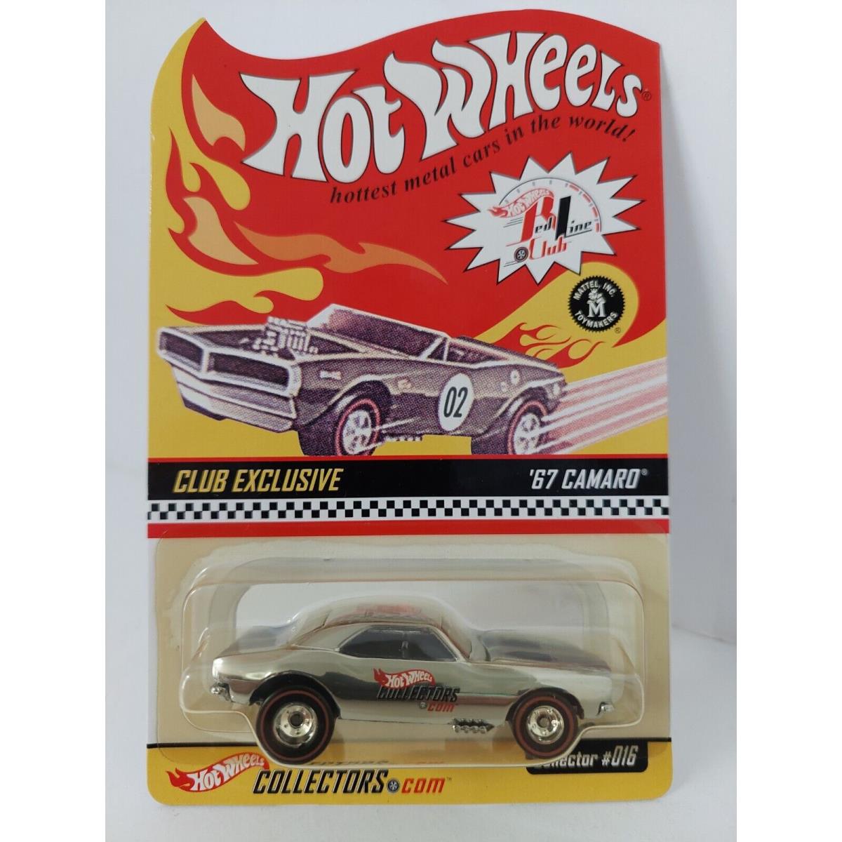 Hot Wheels Red Line Club Exclusive `67 Camaro Silver with Blue Stripe