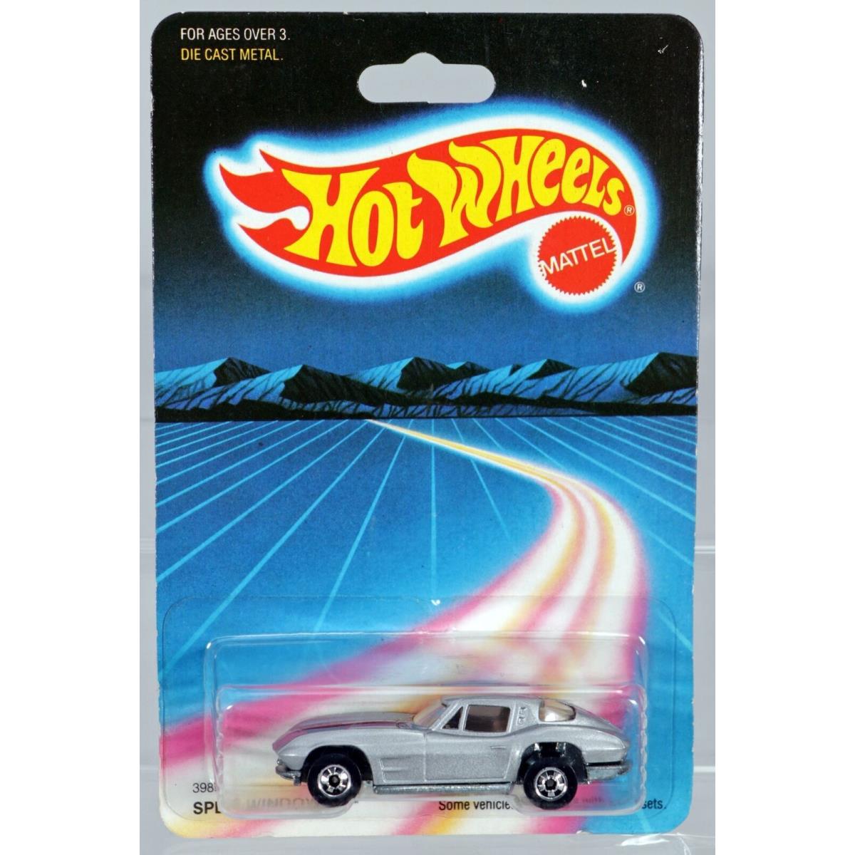 Hot Wheels Vintage Split Window `63 - 3985 Never Removed From Pack 1986 Gray