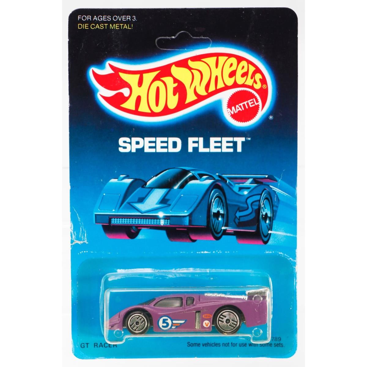 Hot Wheels GT Racer Speed Fleet Series 1789 Nrfp 1988 Purple 1:64