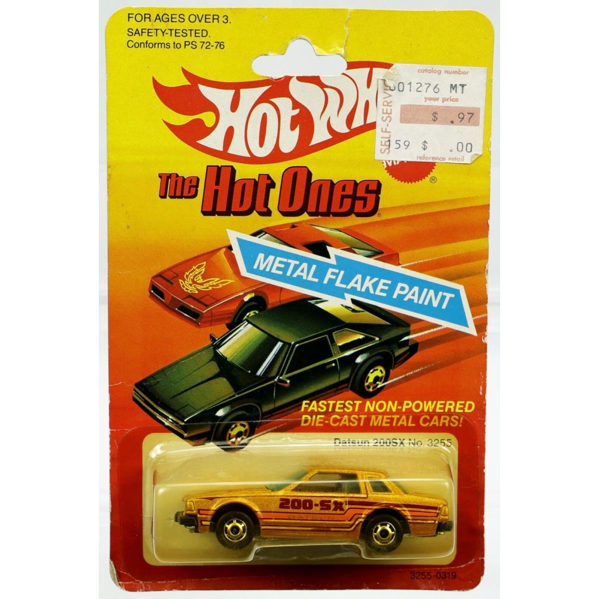 Hot Wheels Datsun 200SX The Hot Ones Series 3255 Nrfp 1982 Gold 1:64