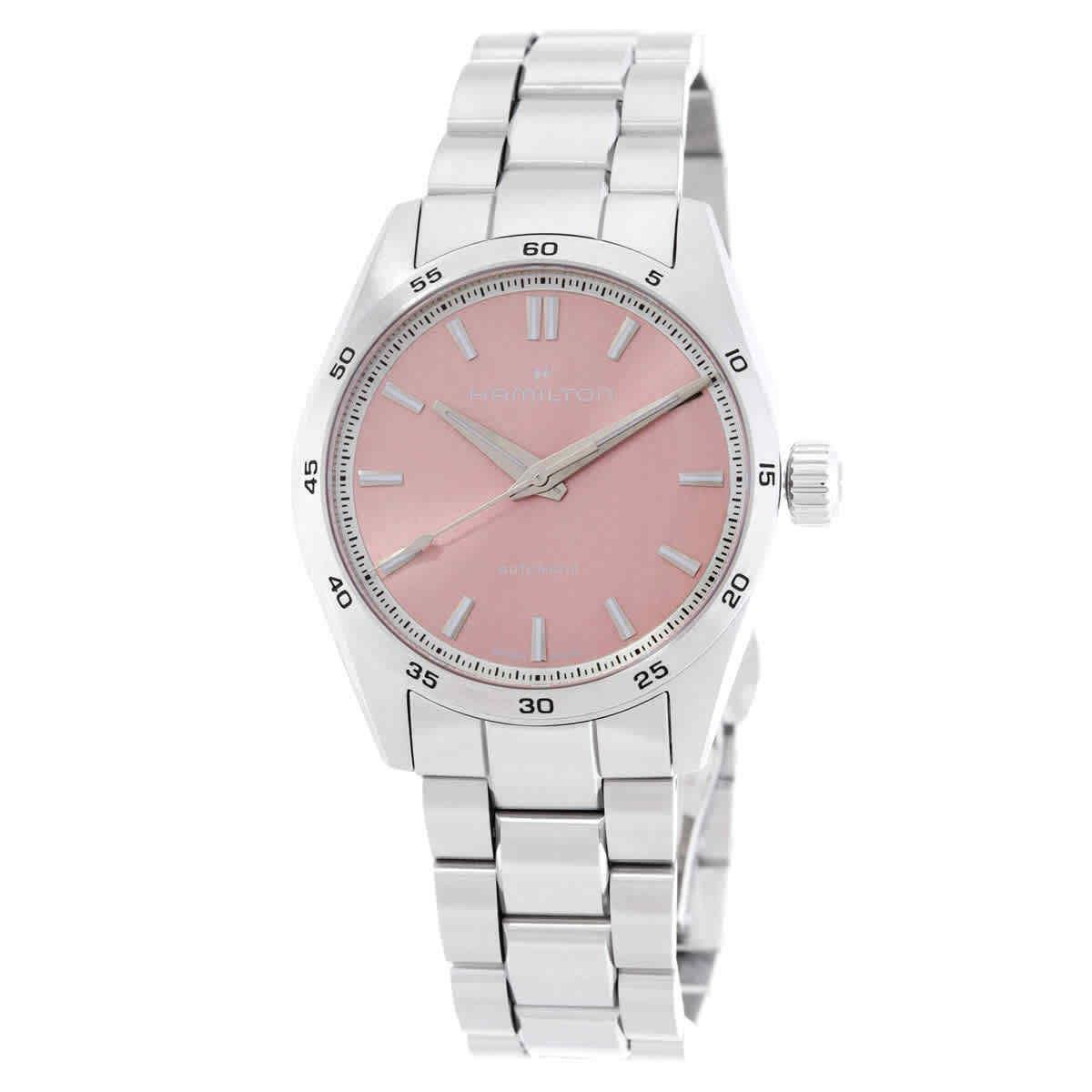 Hamilton Jazzmaster Performer Automatic Pink Dial Watch H36105171