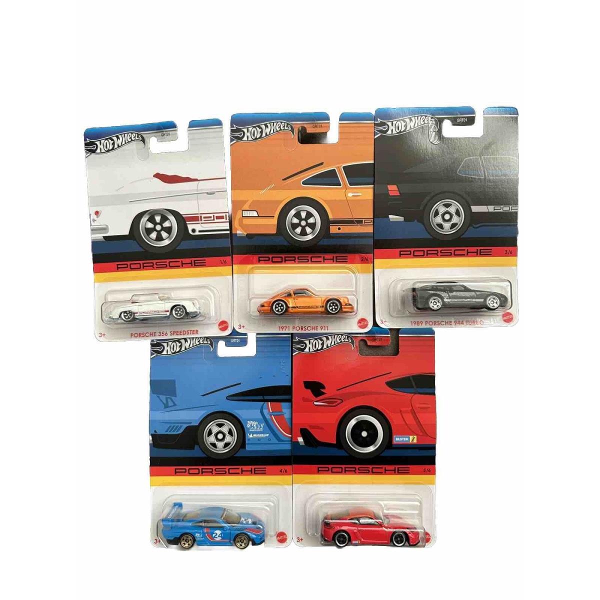 2024 Hot Wheels Porsche Walmart Exclusive 1-5 Set - 356 911 944 935 718