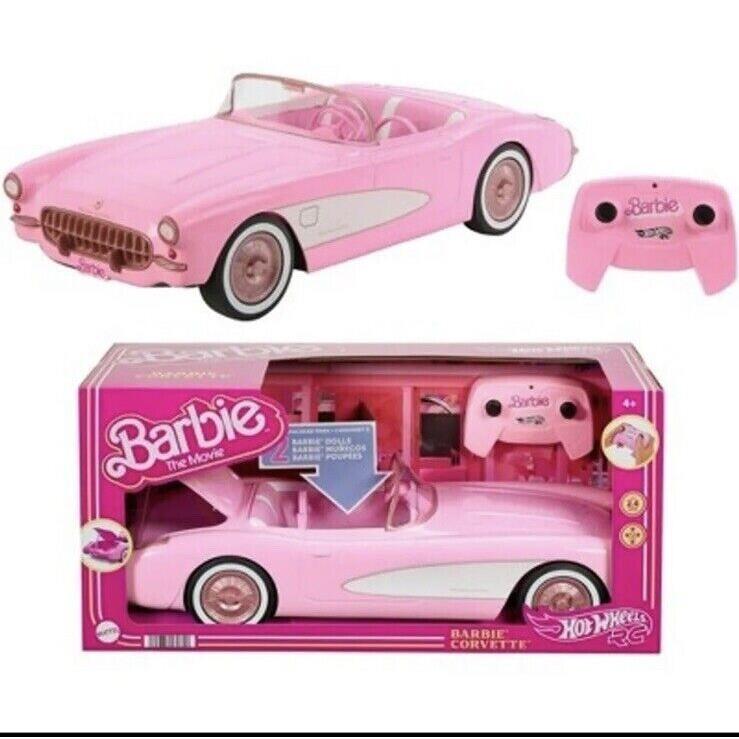 Hot Wheels The Barbie Movie `56 Corvette Vette HW Pink Remote Control Car R/c