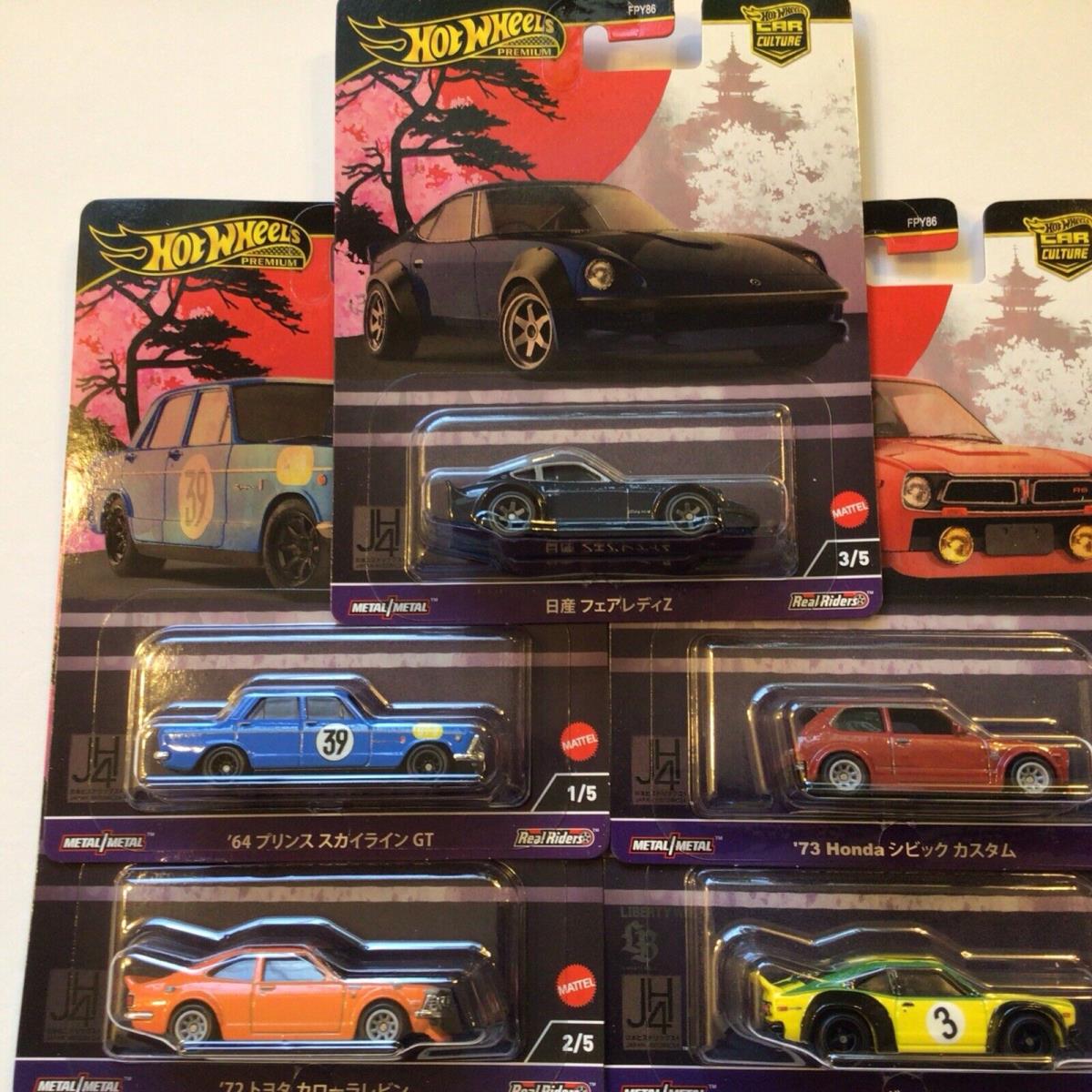 Hot Wheels 2024 Car Culture Japan Historics 4 Set of 5 Ships Free in US