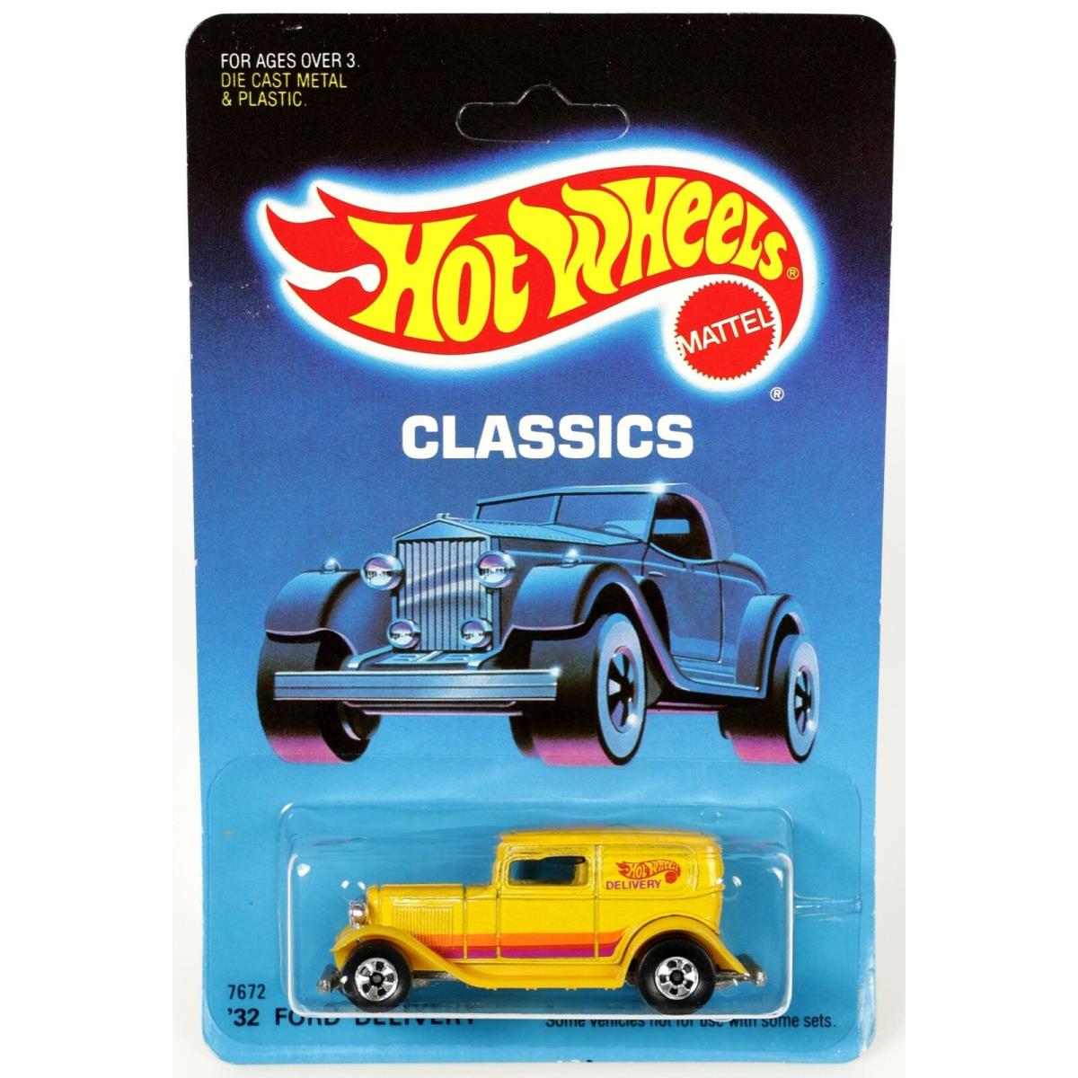 Hot Wheels 1932 Ford Delivery Classics Series - 7672 Nrfp 1988 Yellow/magenta