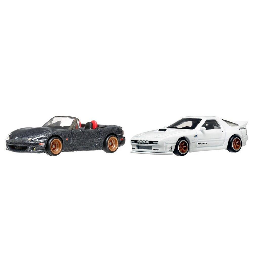 Mazda Mazdaspeed Miata Gray Metallic and Mazda RX7 FC Pandem White Car Culture