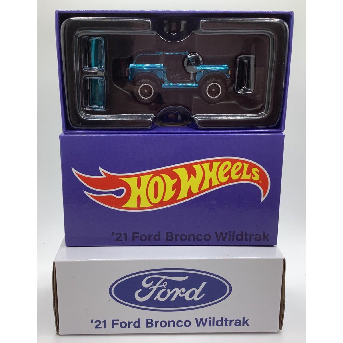 Hot Wheels Rlc 21 Ford Bronco Wildtrak Blue 1:64