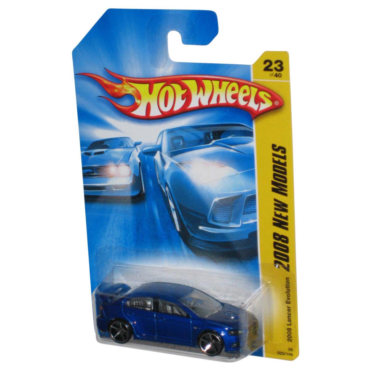 Hot Wheels 2008 Models 23/40 Blue Lancer Evolution Car 023/196