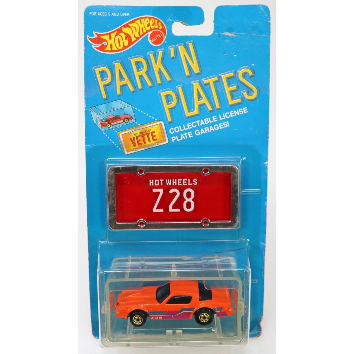 Hot Wheels Camaro Z28 Park `n Plates Series 2179 Nrfp 1988 Orange 1:64