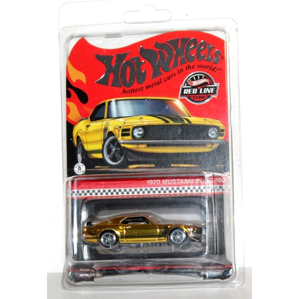 Hot Wheels Collectors Rlc 1970 Mustang Boss 302 Bright Yellow Spectraflame Nip