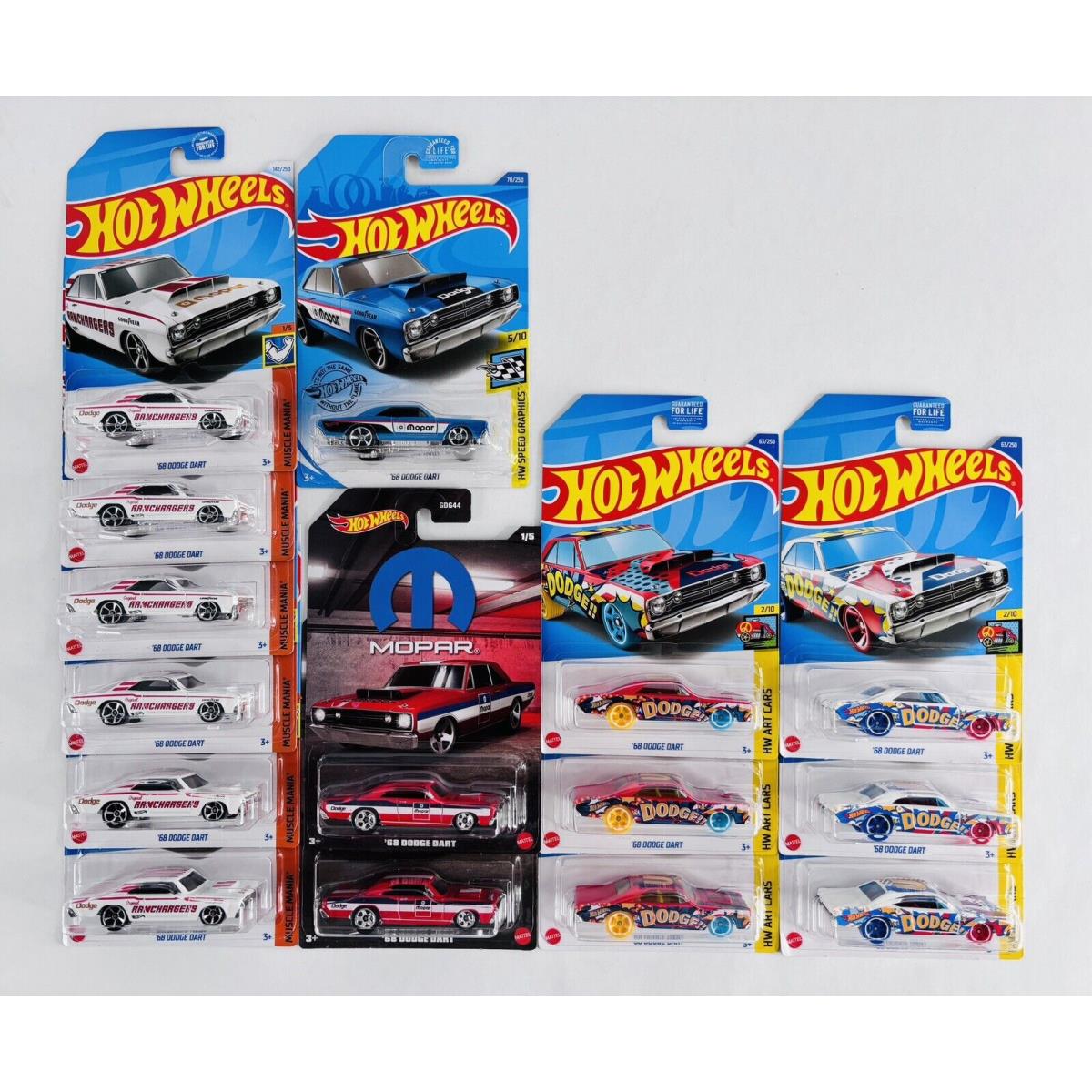 Hot Wheels - 68 Dodge Dart Lot Of 15