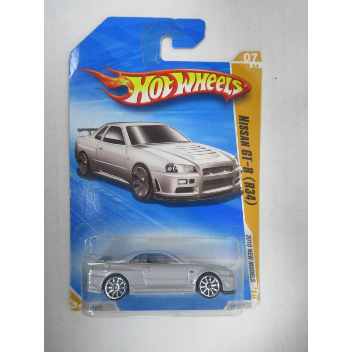 2010 Hot Wheels Models Silver Nissan Gt-r R34