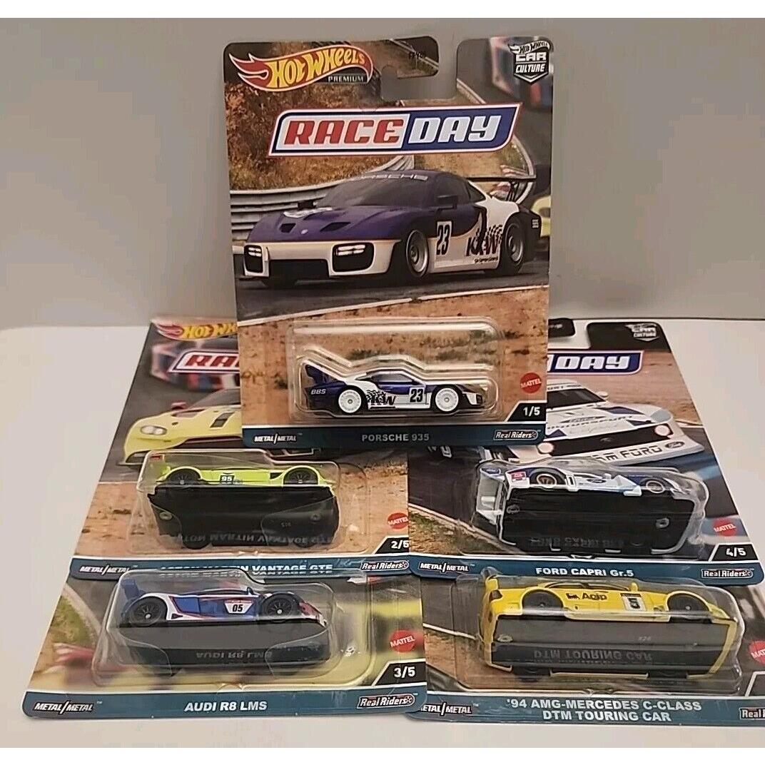 Hot Wheels Premium 2023 Car Culture D Case - Race Day - 5 Cars Set