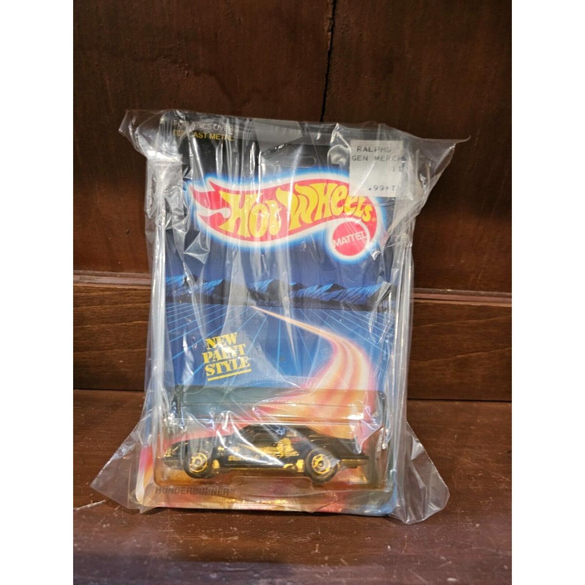 Hot Wheels Vintage Thunderburner Speed Fleet Series 1456 1986 Black 1:64