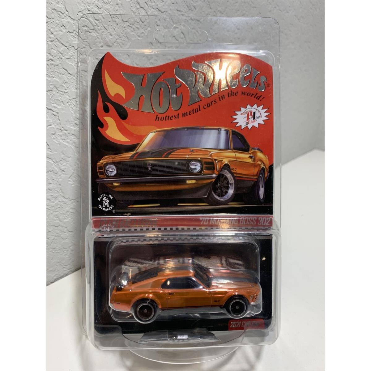 2021 Hot Wheels Rlc Ford `70 Mustang Boss 302 Membership Kit Club Exclusive