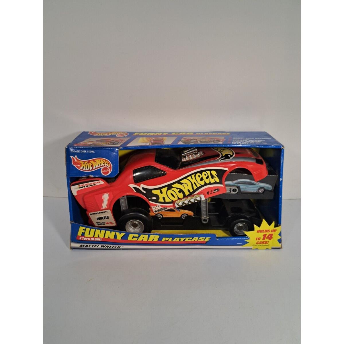 Vintage 1999 Mattel Hot Wheels Funny Car Playcase