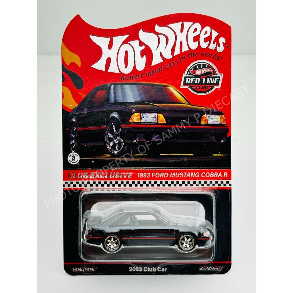 Hot Wheels 2023 Rlc Redline Club 1993 Ford Mustand Cobra R Black