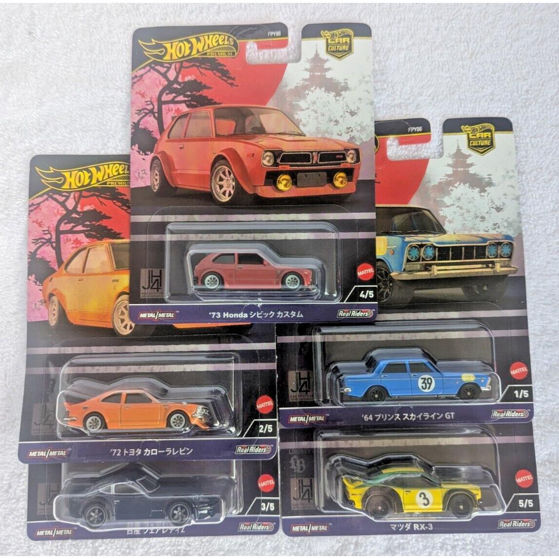 2024 Hot Wheels Premium Car Culture Japan Historics 5 Car Set FPY86-961B Video