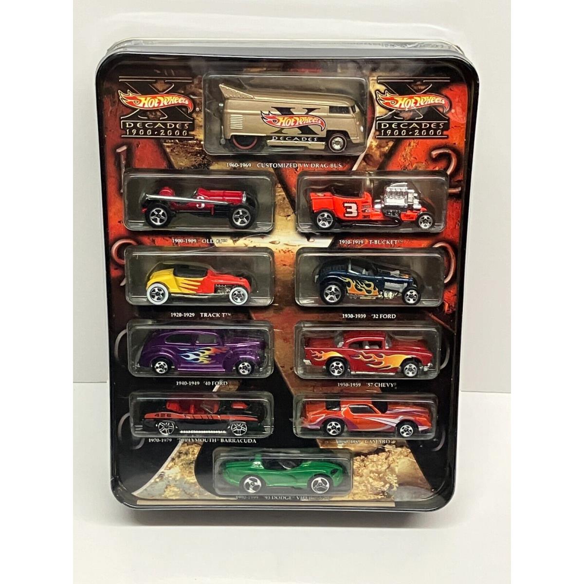 Hot Wheels X- Decades Target Exclusive 10 Car Limited Editon 1900-2000