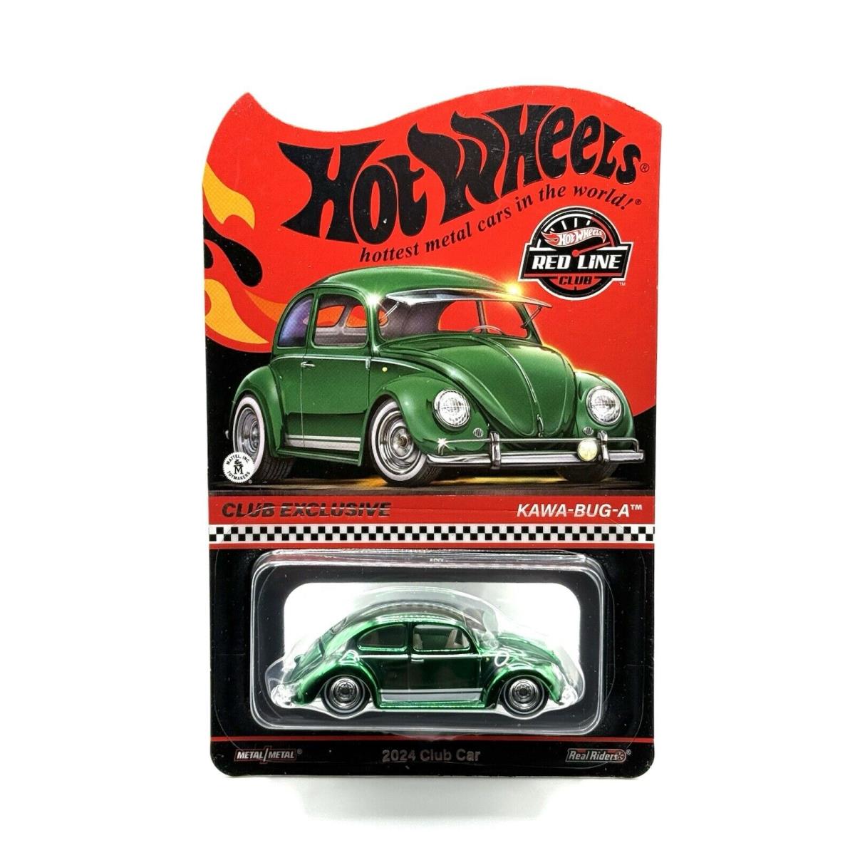 Rlc Exclusive Hot Wheels Collectors Kawa-bug-a + Patch Pin 2024 Club Car Green