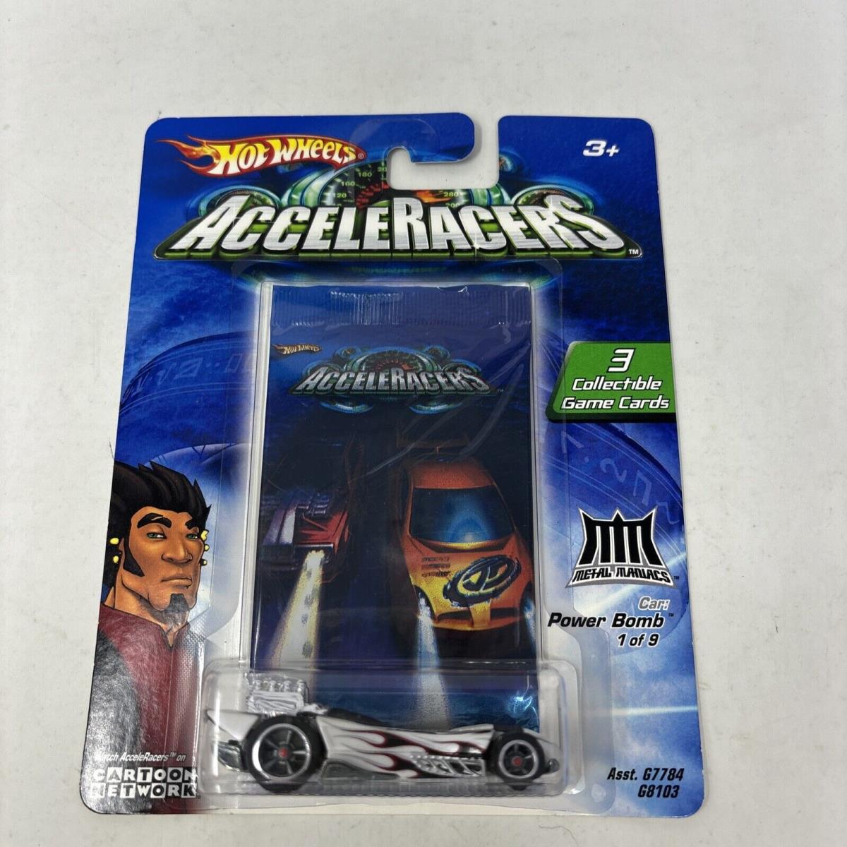 Hot Wheels 2005 Acceleracers Metal Maniacs 1/9 Power Bomb White w/ CoMo5s