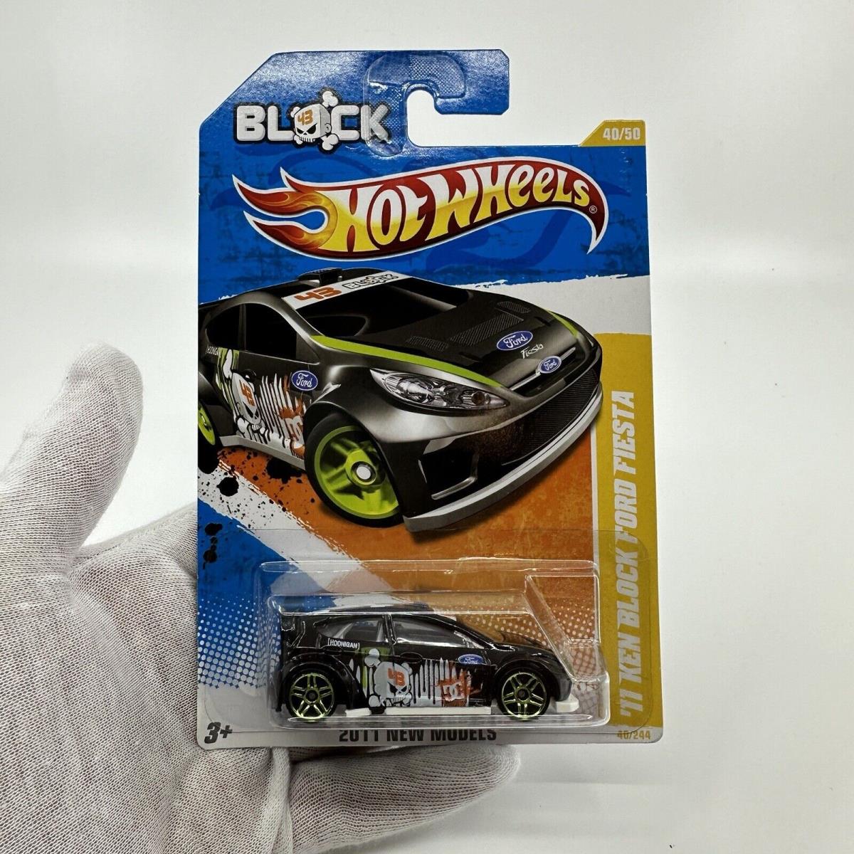 Hot Wheels 2011 Models Black `11 Ken Block Ford Fiesta 40/50 Rare