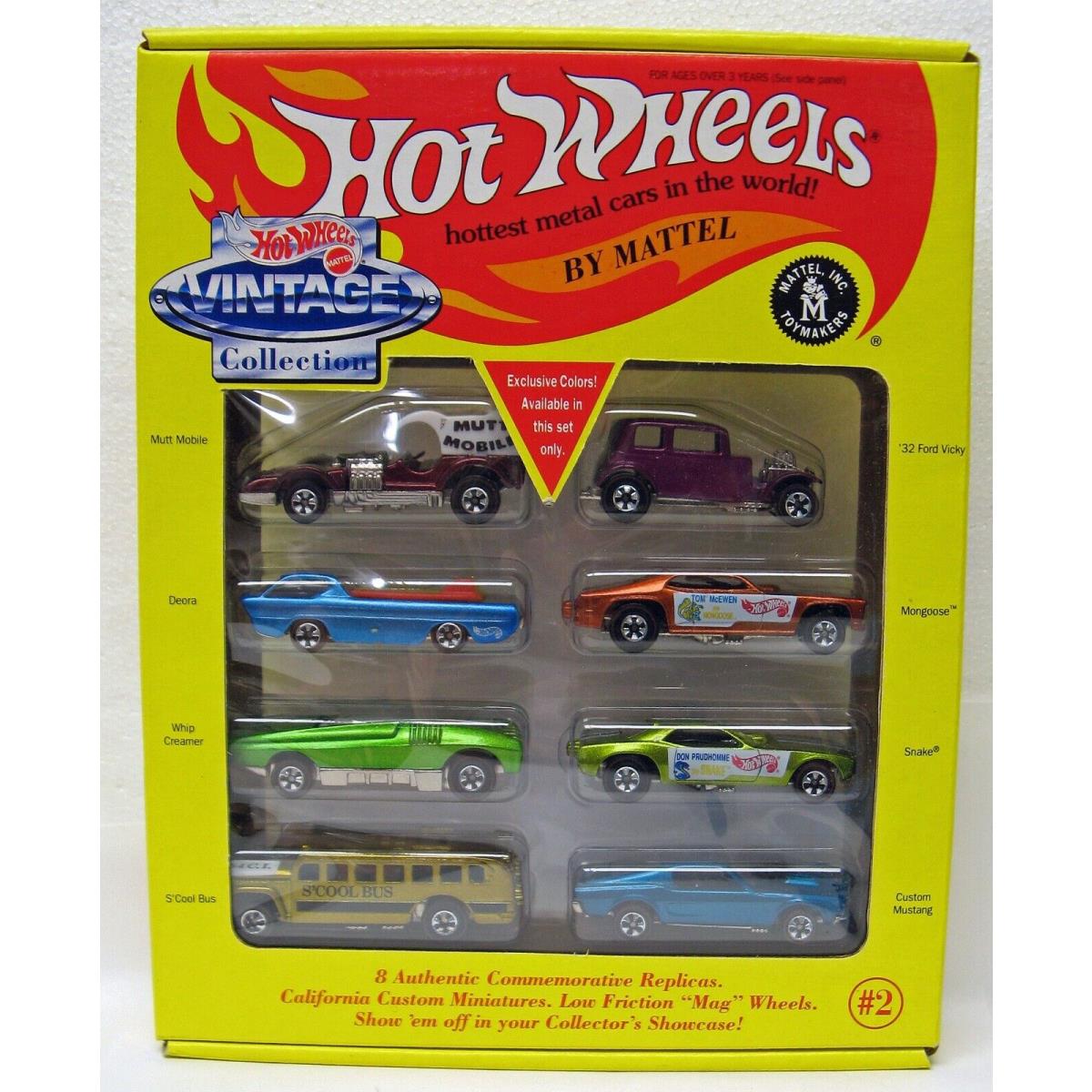 1993 Hot Wheels Vintage Collection Gift Set 2 Mongoose Snake Mutt Mobile Deora