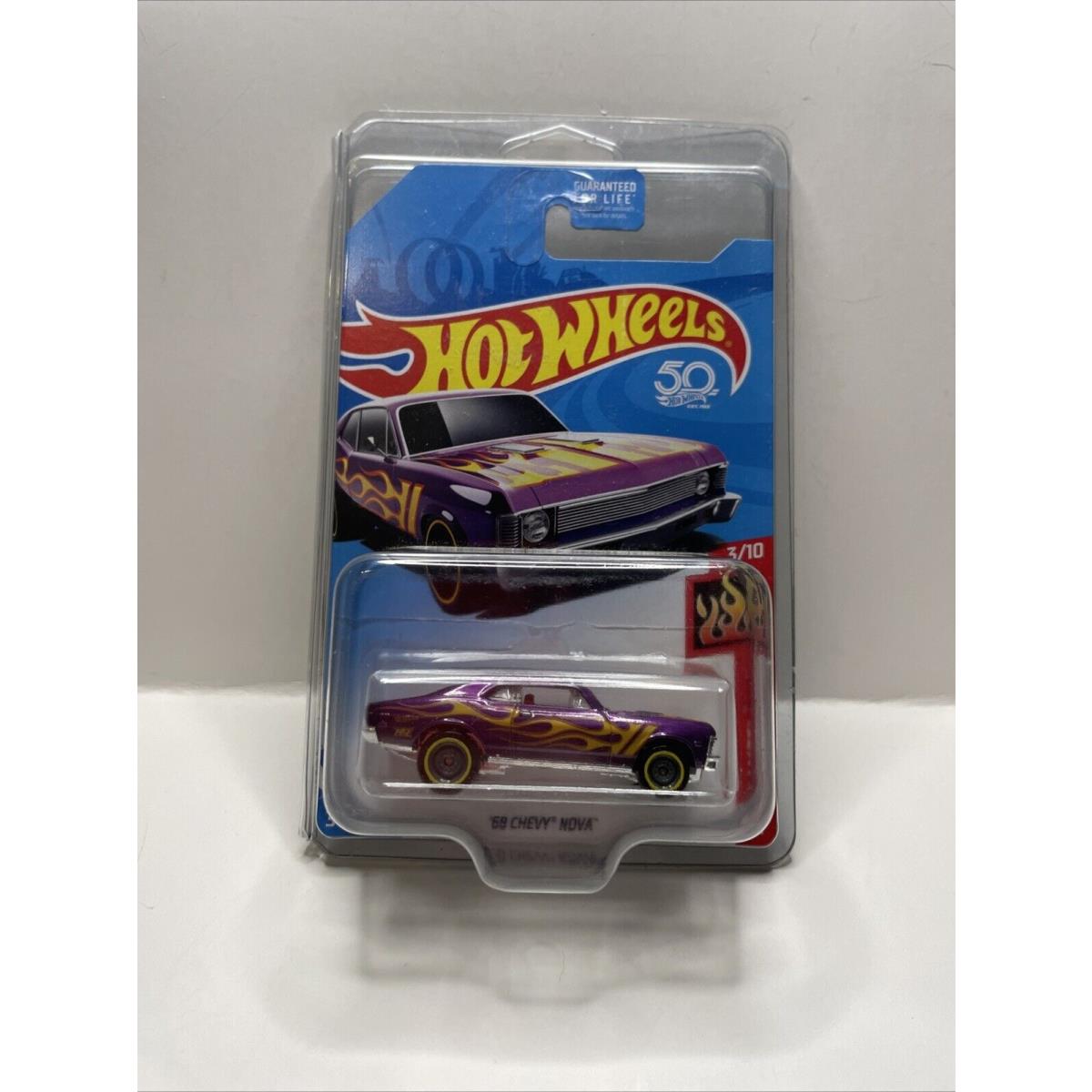 Hot Wheels 68 Chevy Nova Super Treasure Hunt HW Flames