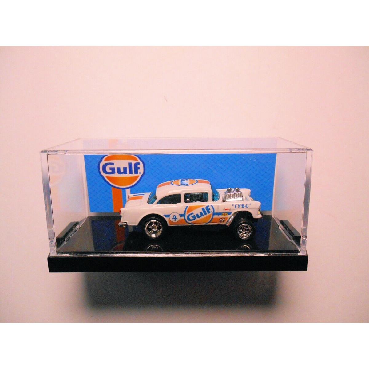 2024 CS Customs Wargames Hot Wheels Gulf White 1955 Chevy Bel Air Gasser 8 OF 15