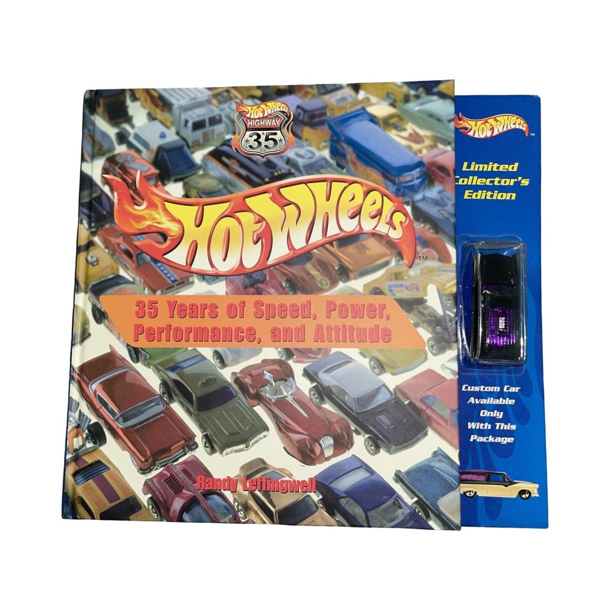 Hot Wheels 35 Years of Speed Power Performance and Attitude Book with Car