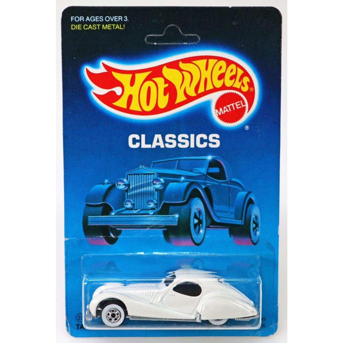 Vintage Hot Wheels Talbot Lago Classics Series 4741 Nrfp 1986 White WW 1:64