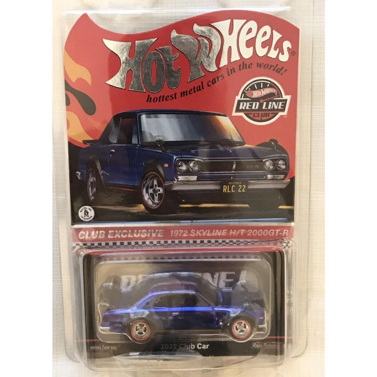 Hot Wheels Redline Club Rlc 1972 Nissan Skyline H/t 2000GTR Membership Car-2022